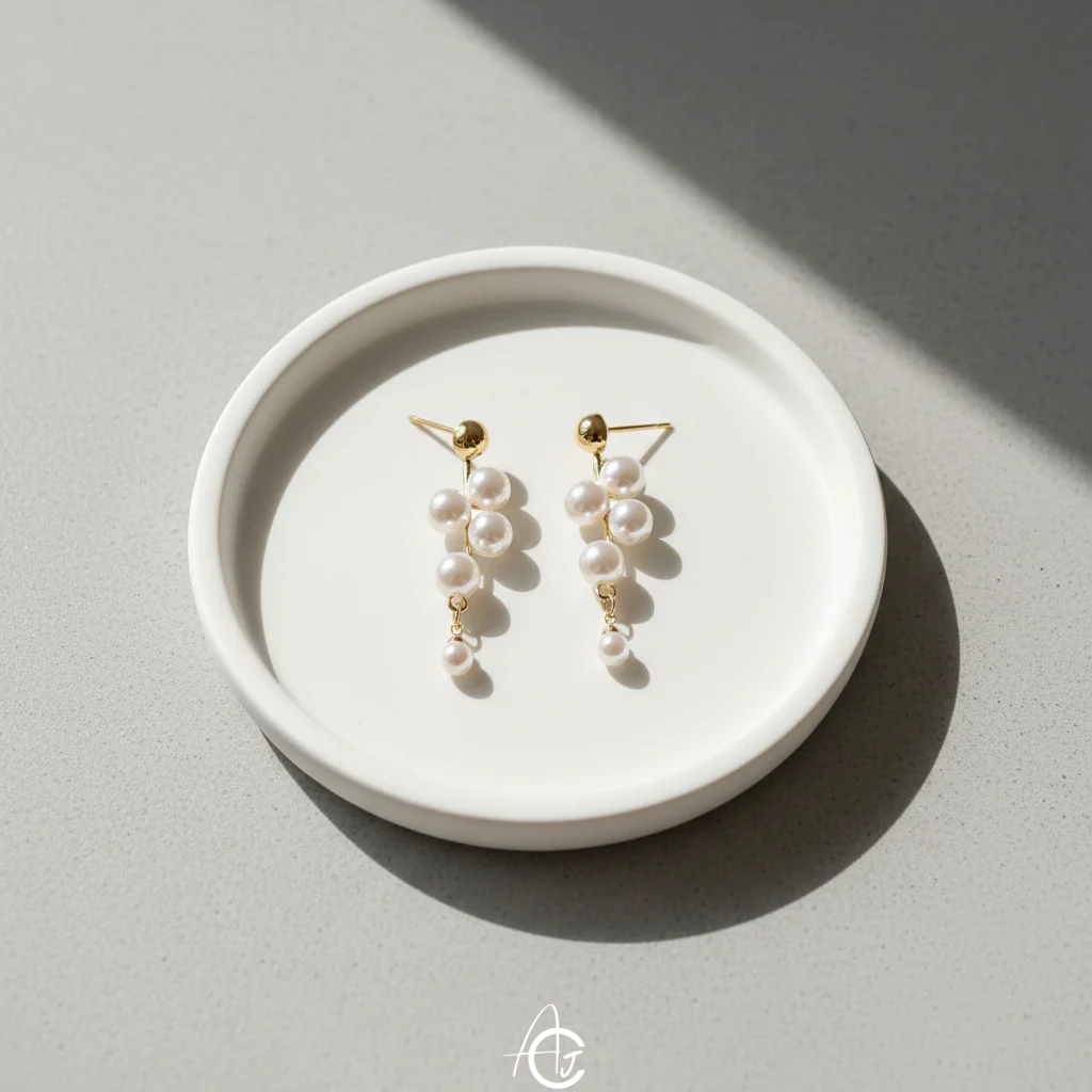 Pearls Statement Earrings