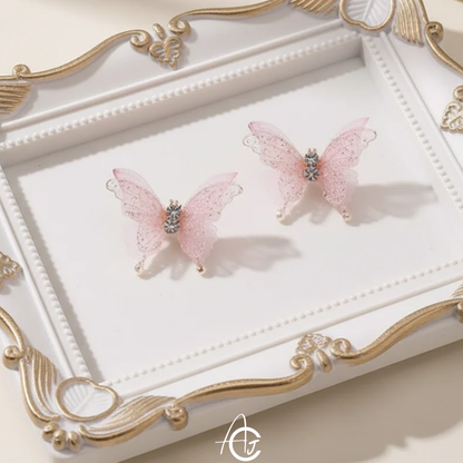 Butterfly Earrings Pink