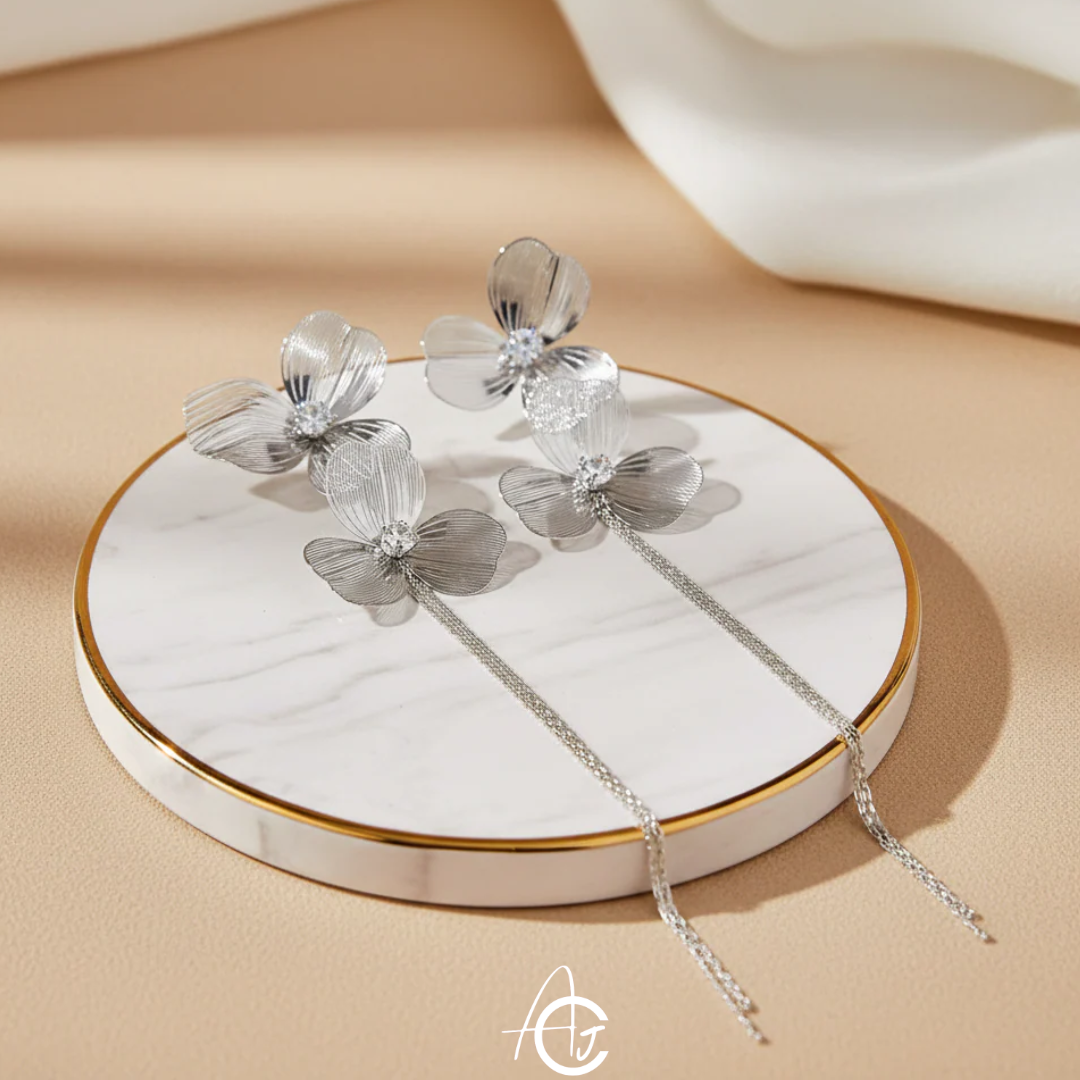 Daisy Long Chain Earrings