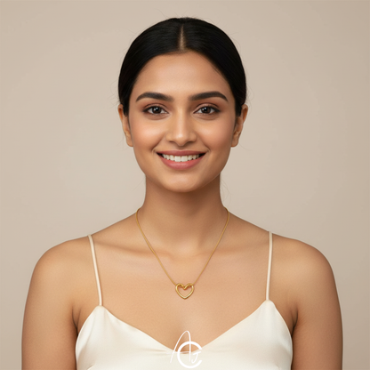 Open Heart Necklace