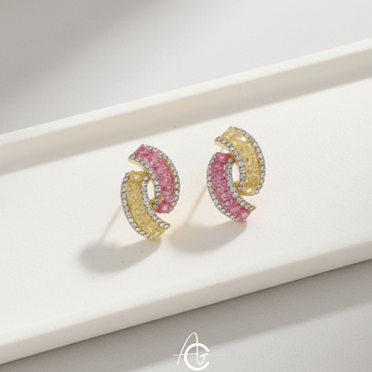 Whirl Stud Jazzy Earrings