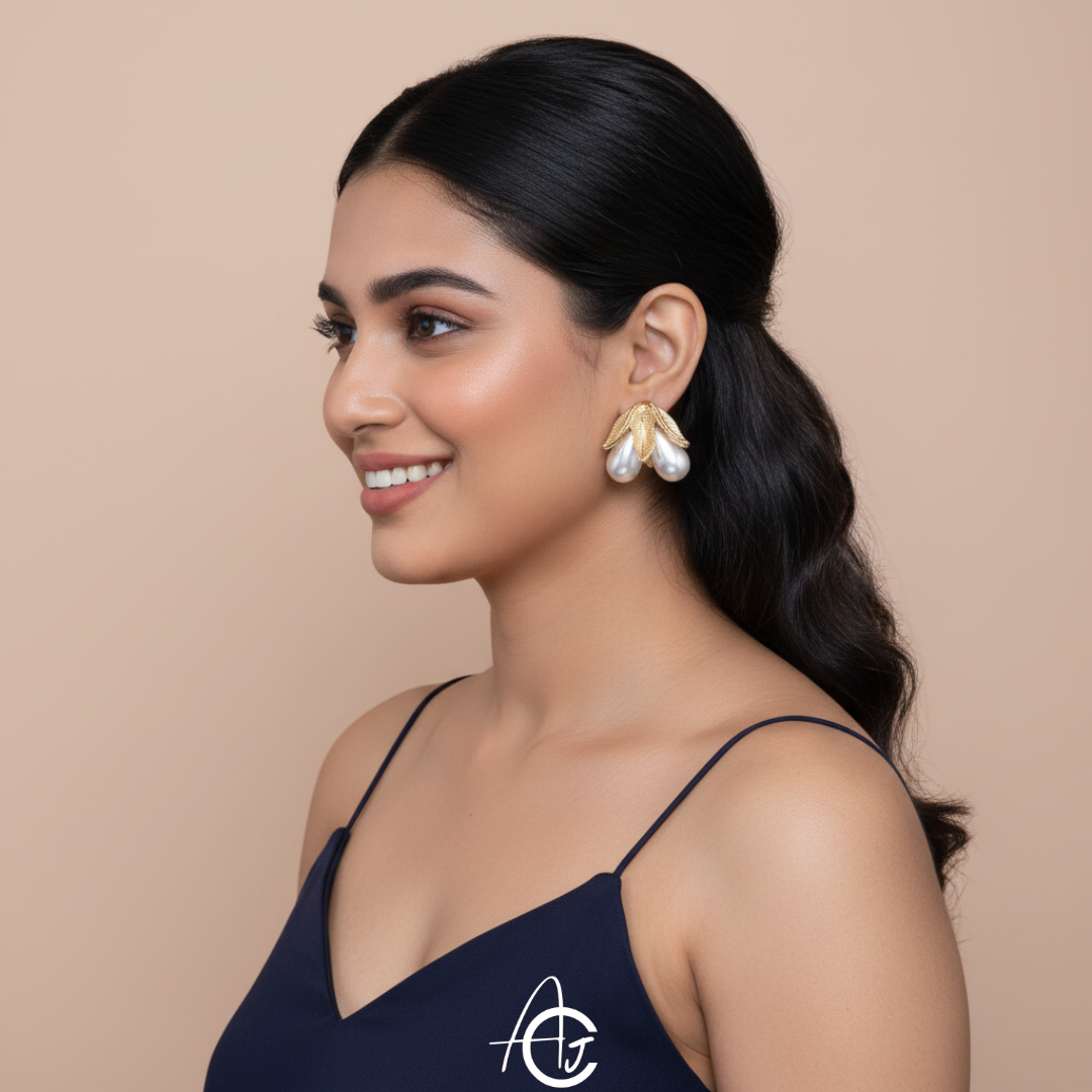 Hanging Pearls Earrings