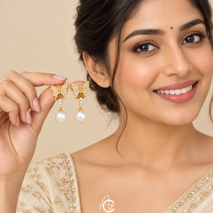 Butterfly Drop Earrings