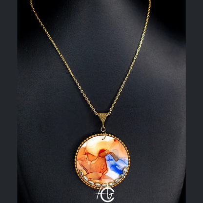 Fluid Necklace : Handmade