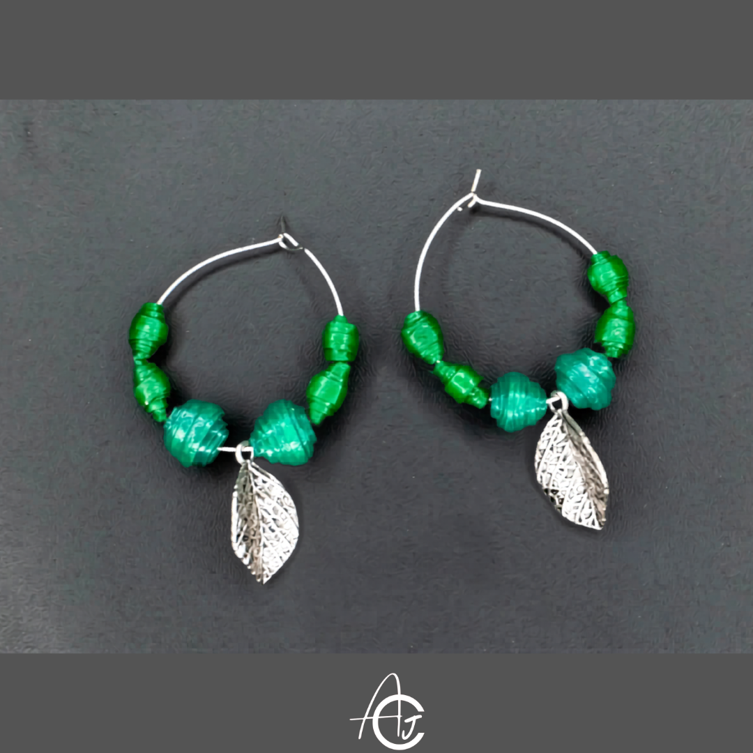 Statement Earrings, Handpainted : Handmade