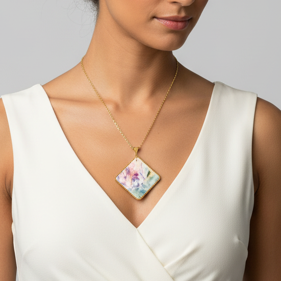 Fluid Necklace : Handmade