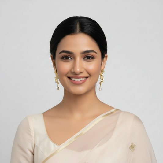 Butterfly and Flower Earrings