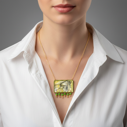 Fluid Necklace : Handmade