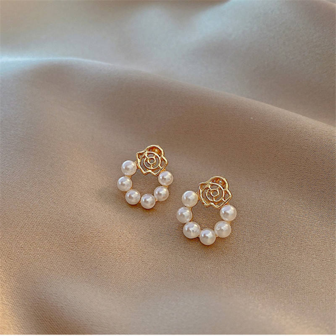 Pearl Flower Earring