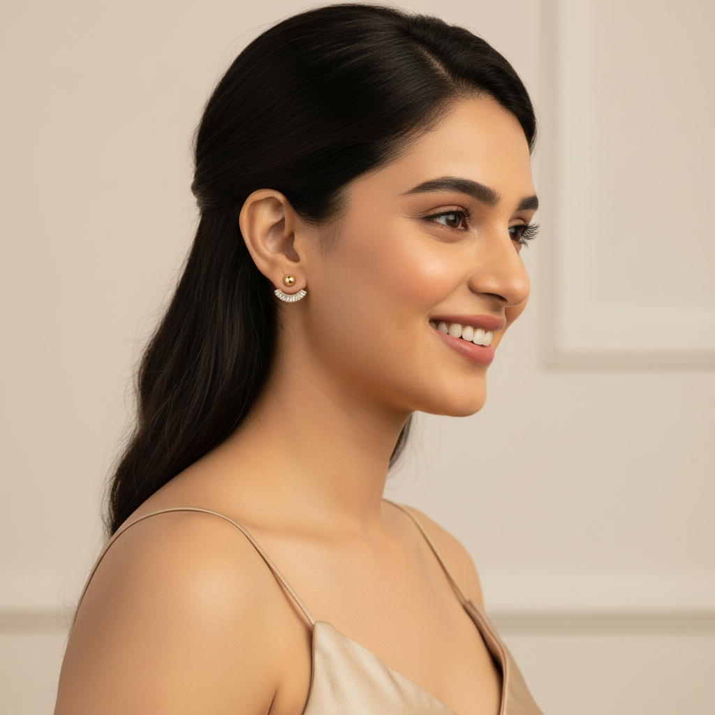 Minimalistic Crystal Earrings