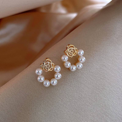 Pearl Flower Earring