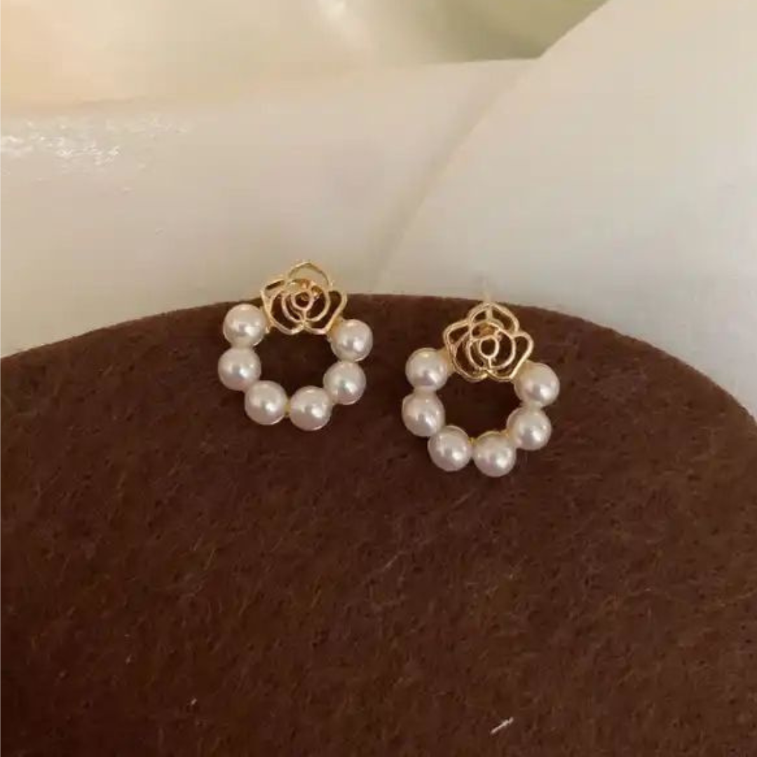 Pearl Flower Earring