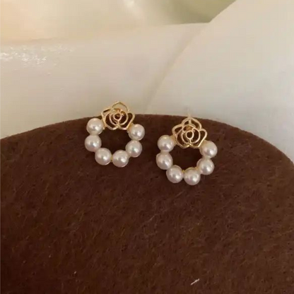 Pearl Flower Earring