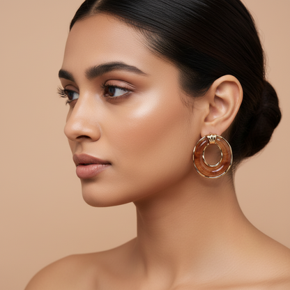 Semi Precious Stone Earrings