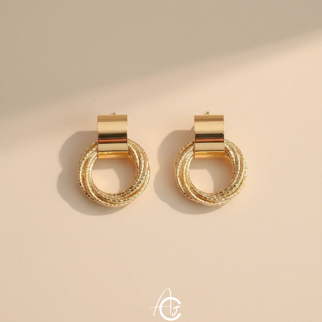 Gold Plated Minimal Earrings