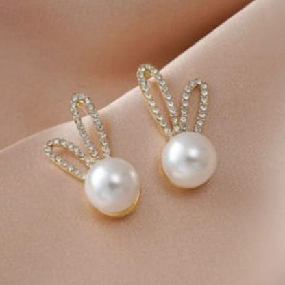 Pearl Bling Earrings