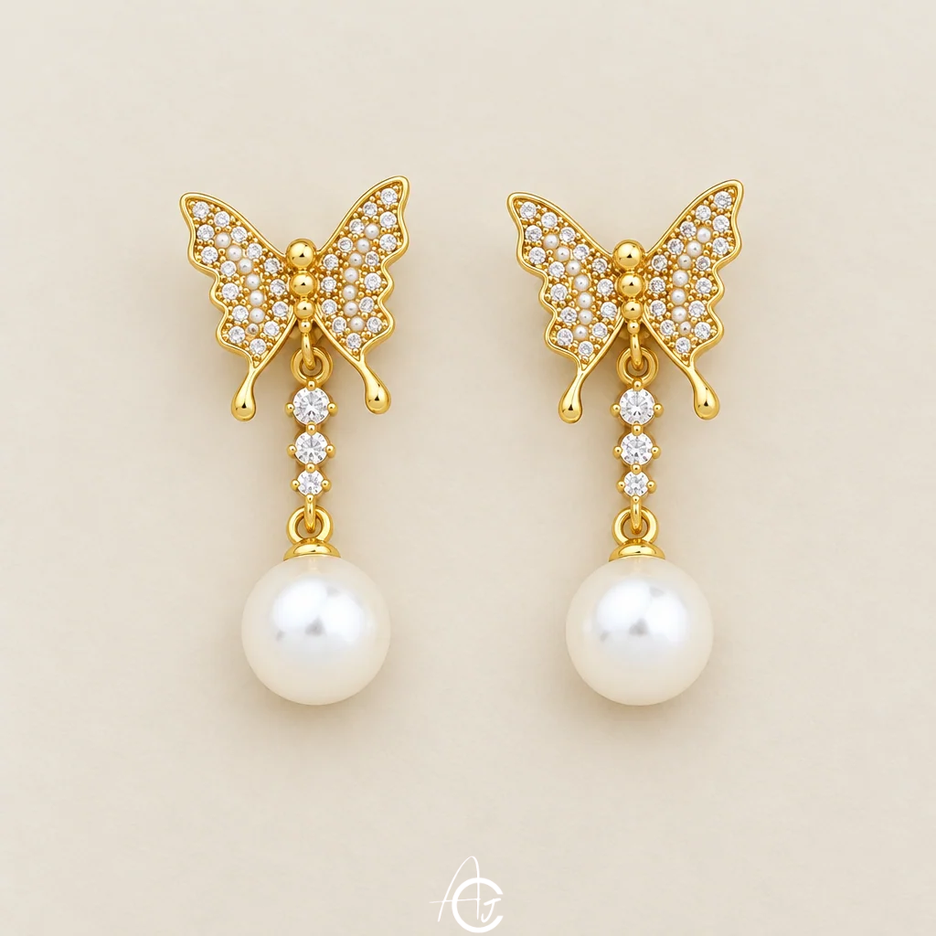 Butterfly Drop Earrings