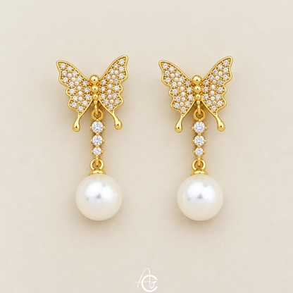 Butterfly Drop Earrings