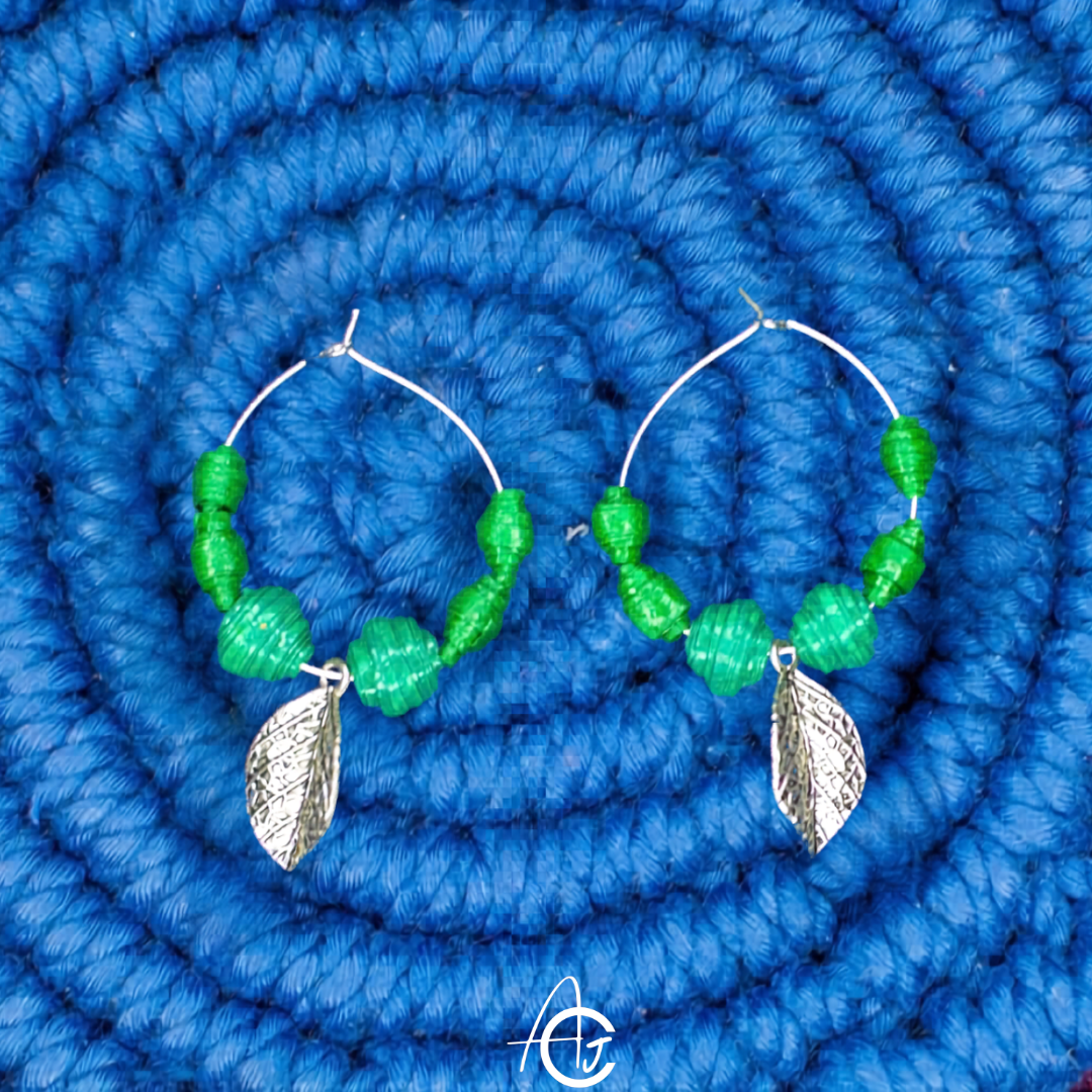 Statement Earrings, Handpainted : Handmade