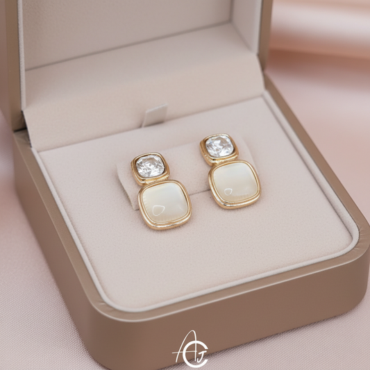 Semi Precious Stone Earrings