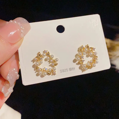 korean style earrings,korean fashion earrings,fancy stylish earrings,new trendy jewellery,inexpensive fashion jewelry,korean earrings,trending earrings designs,Pearl Earrings, Pearl Necklace