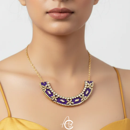 Statement Kundan Necklace : Handmade
