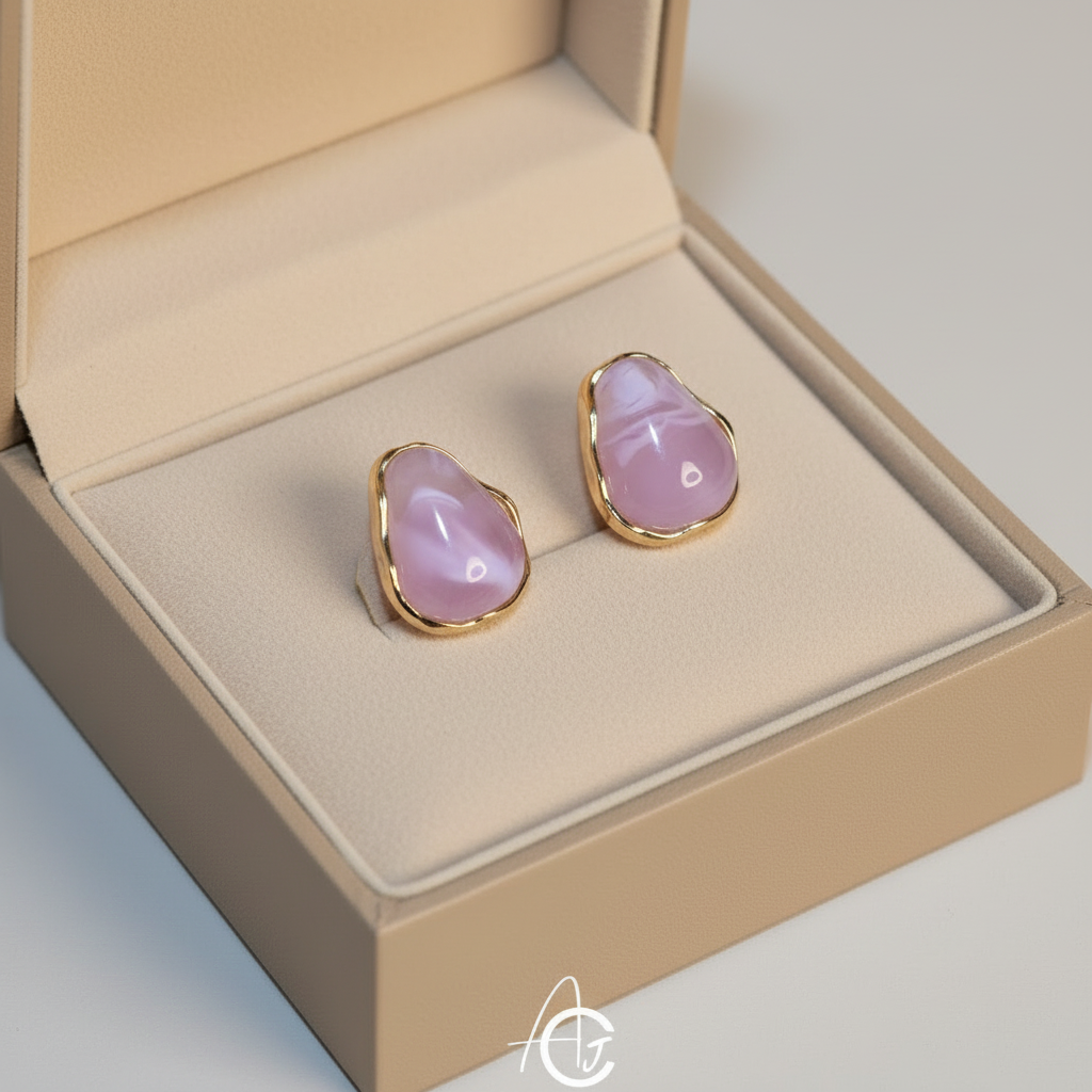 Semi Precious Stone Earrings