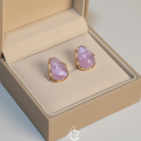 Semi Precious Stone Earrings