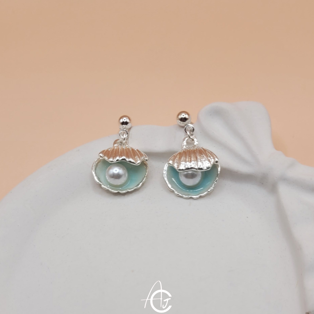 Pearl And Shell Earrings