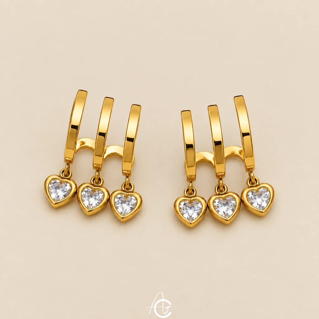 Claw And Drop Earrings