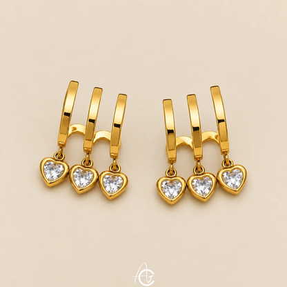 Claw And Drop Earrings