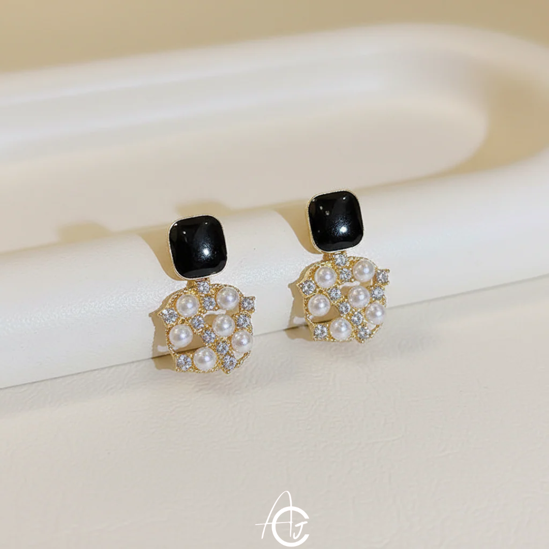 Pearl Bling Earrings