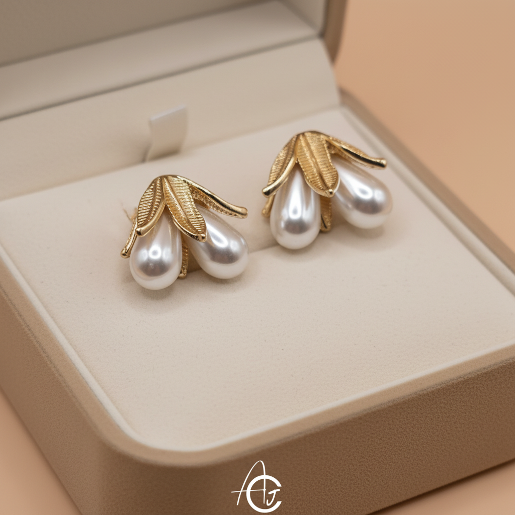 Hanging Pearls Earrings