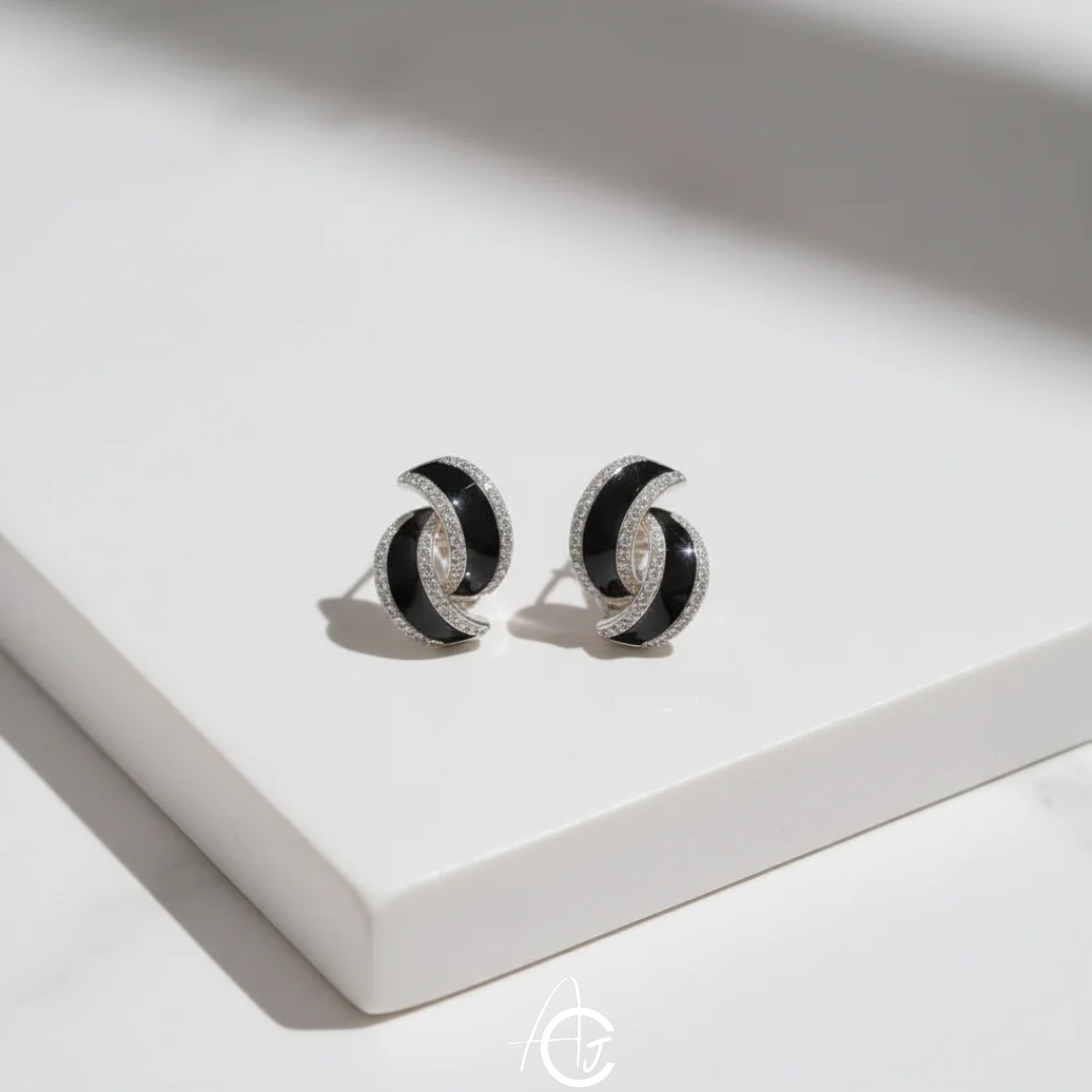 Whirl Stud Jazzy Earrings