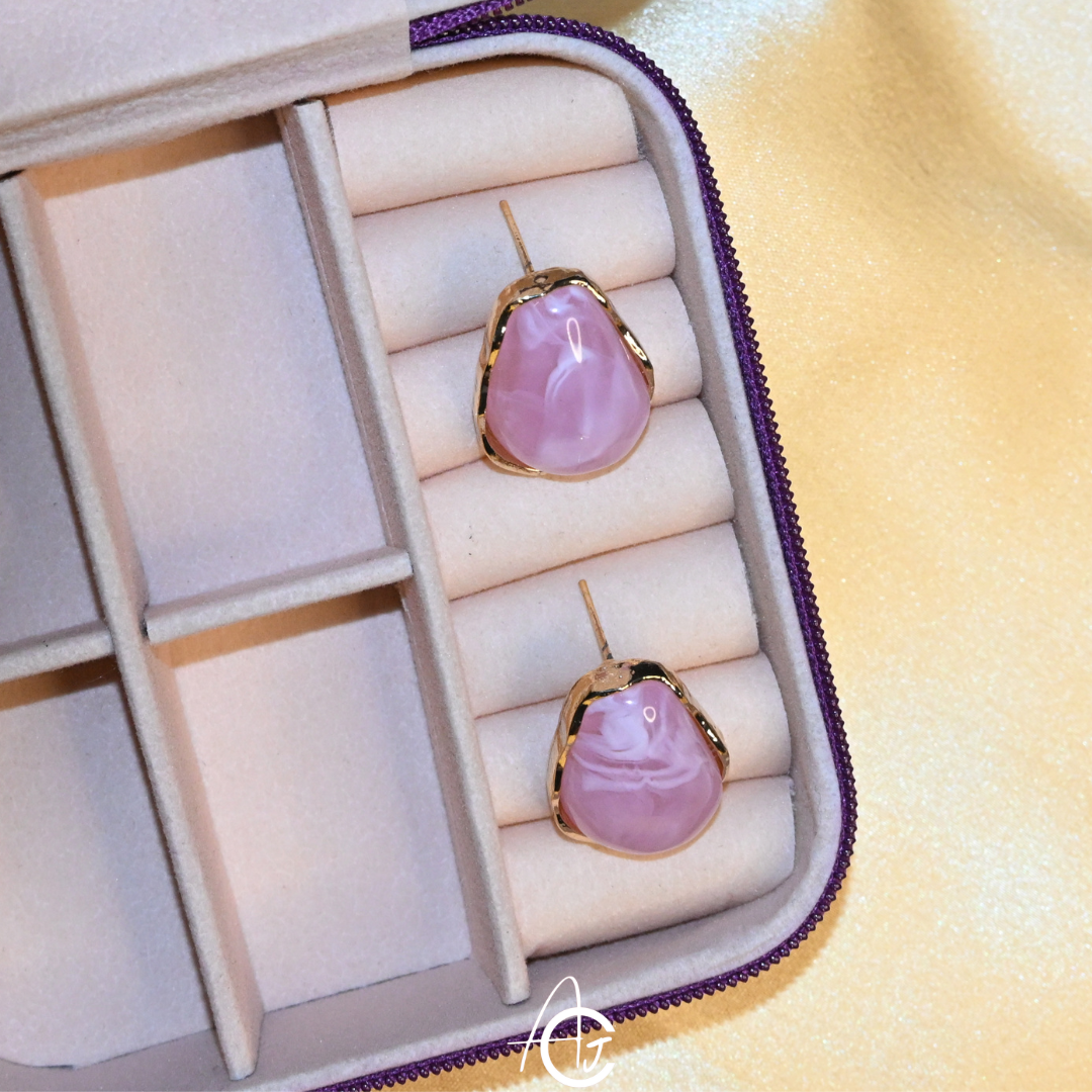 Semi Precious Stone Earrings