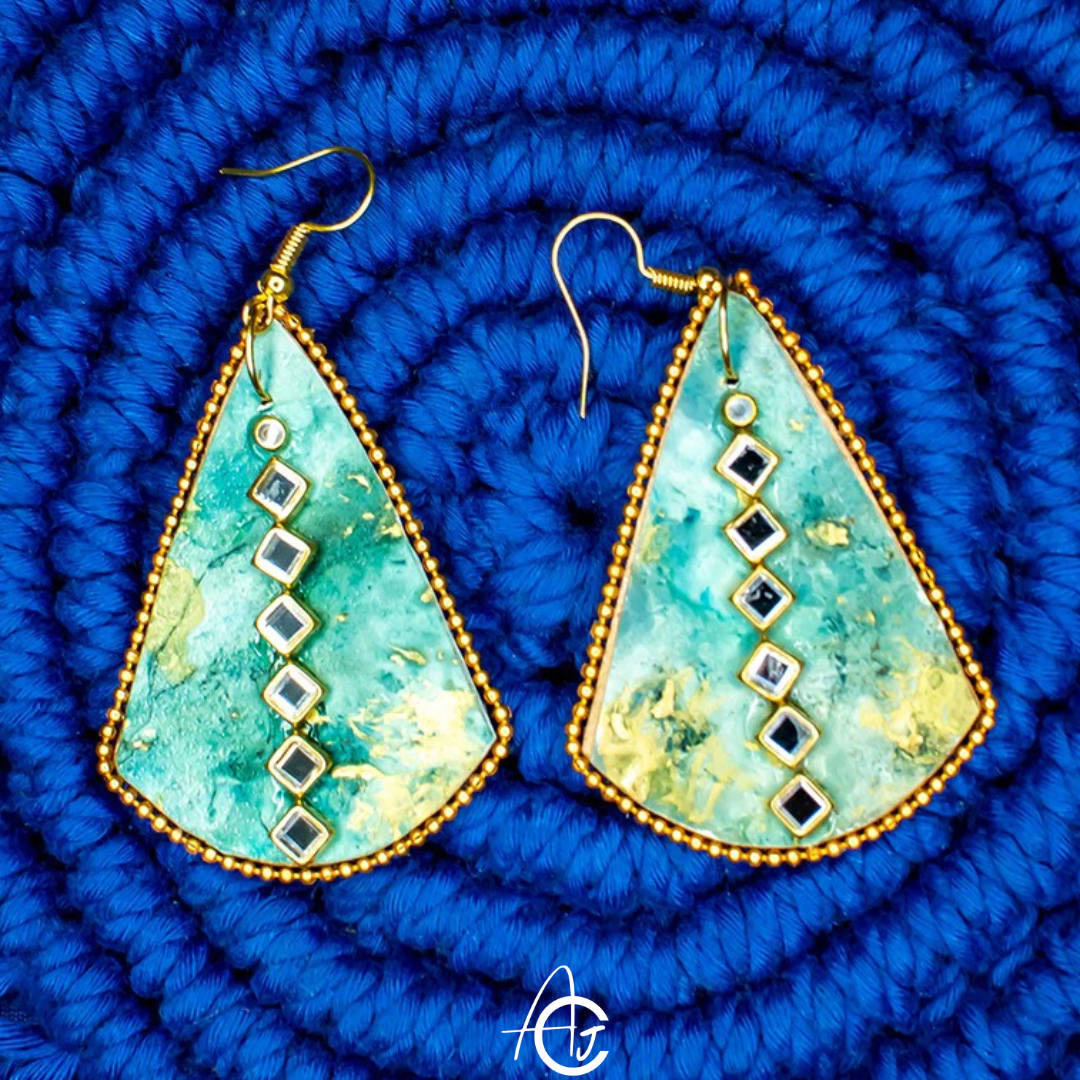 Fluid Earrings : Handmade