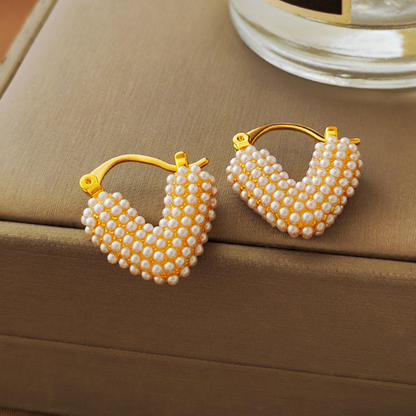 Bling Pearl Earrings