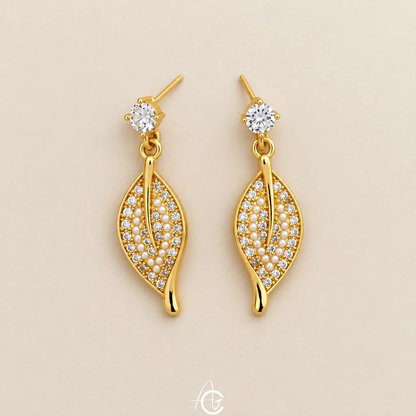Leaf Drop Earrings