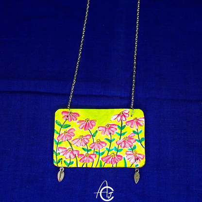 Statement Necklace Set, Handpainted : Handmade