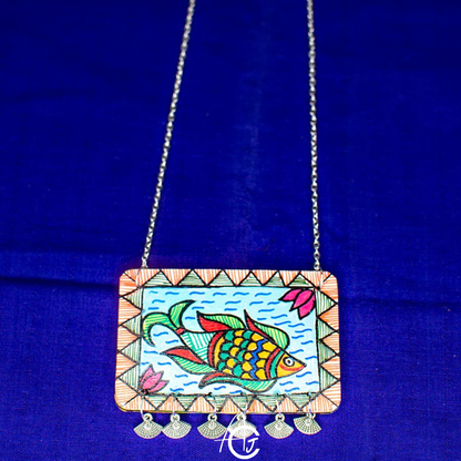 Statement Necklace Set, Handpainted : Handmade