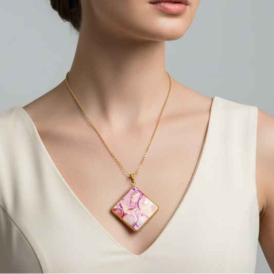 Fluid Necklace : Handmade