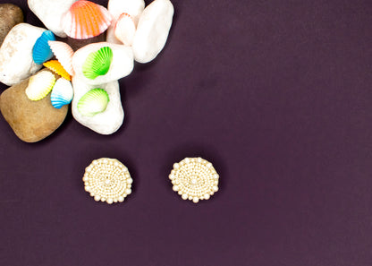 Beads Embroidered Necklace Set : Handmade