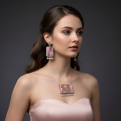 Fluid Necklace Set : Handmade