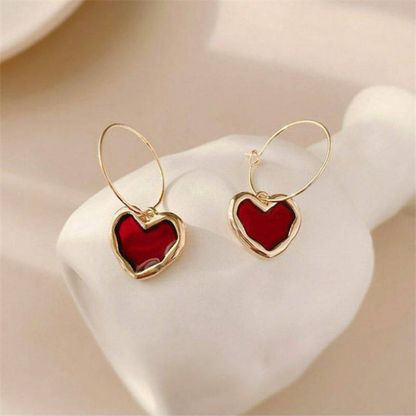 Hoop That Heart Earrings