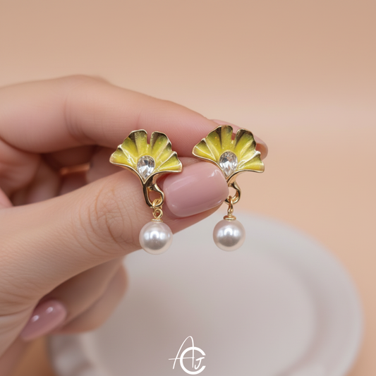 Pearl And Shell Earrings
