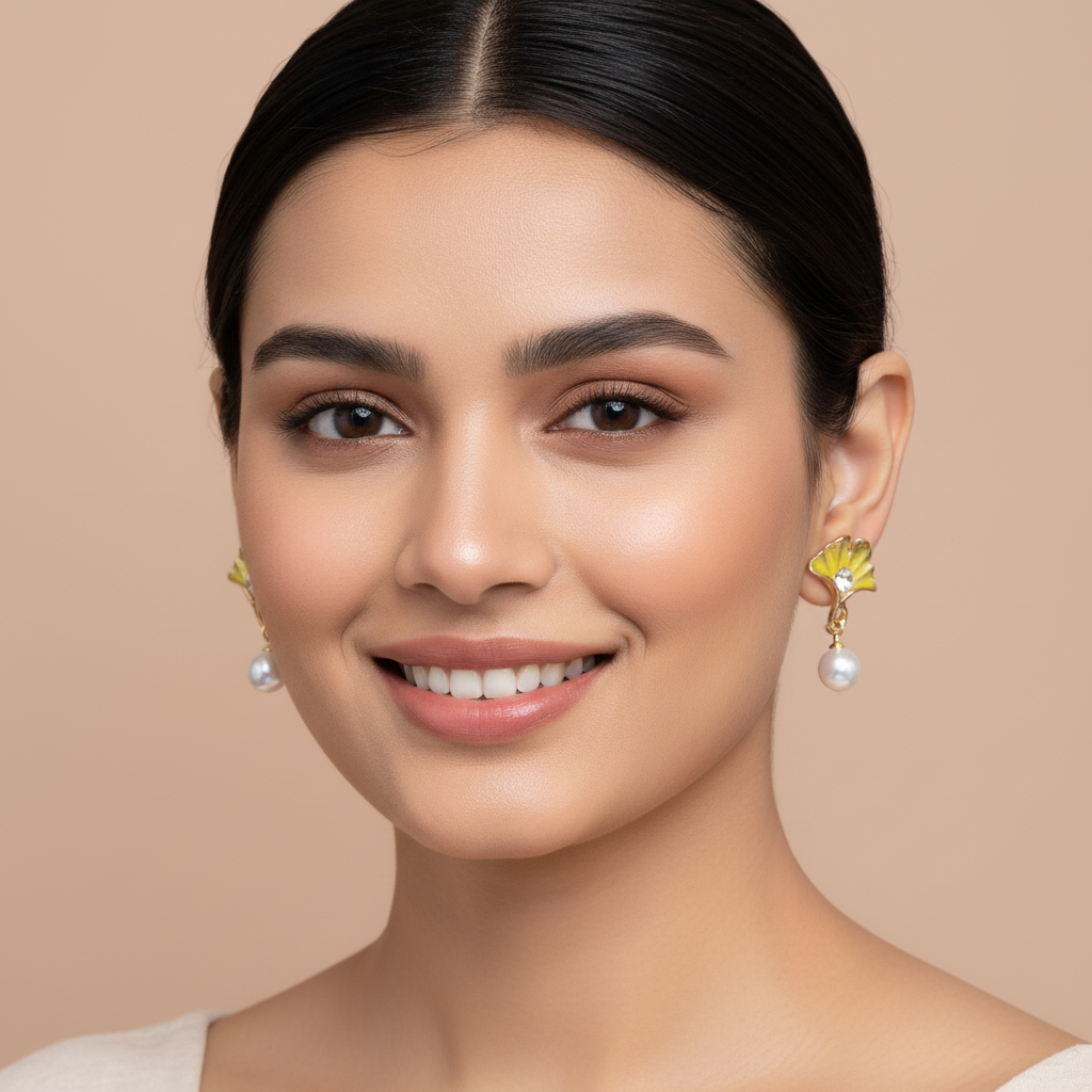 Pearl And Shell Earrings