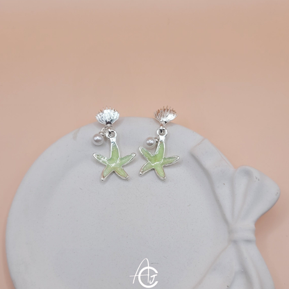 Star And Shell Earrings