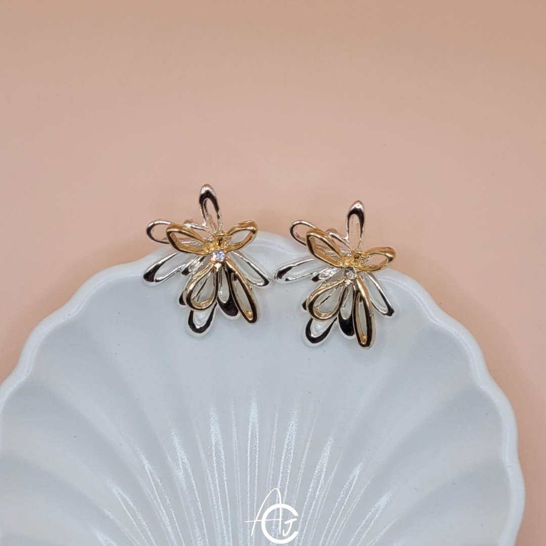 Dual Tone Earrings