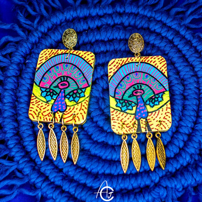 Statement Necklace Set, Handpainted : Handmade