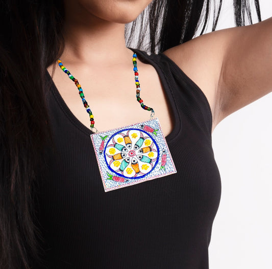 Ruchika Necklace, Handpainted : Handmade